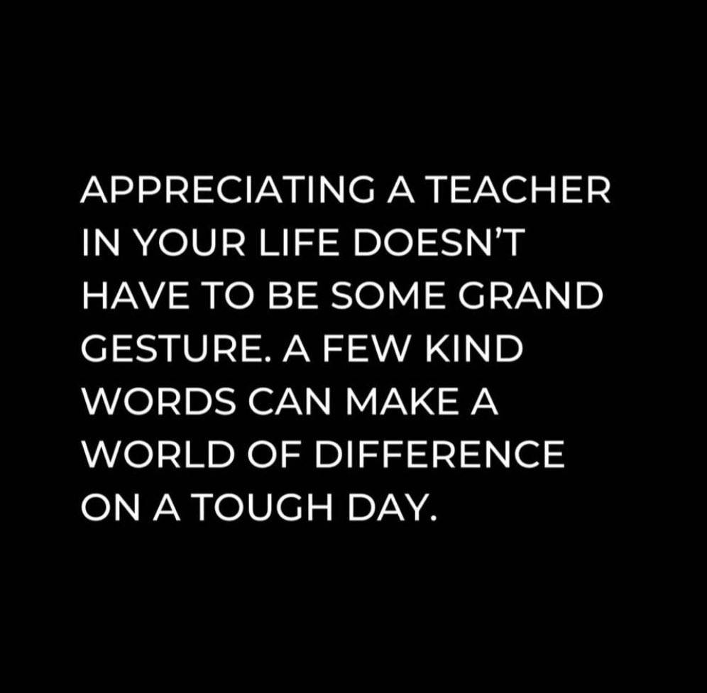 #TeacherAppreciateWeek ❤️