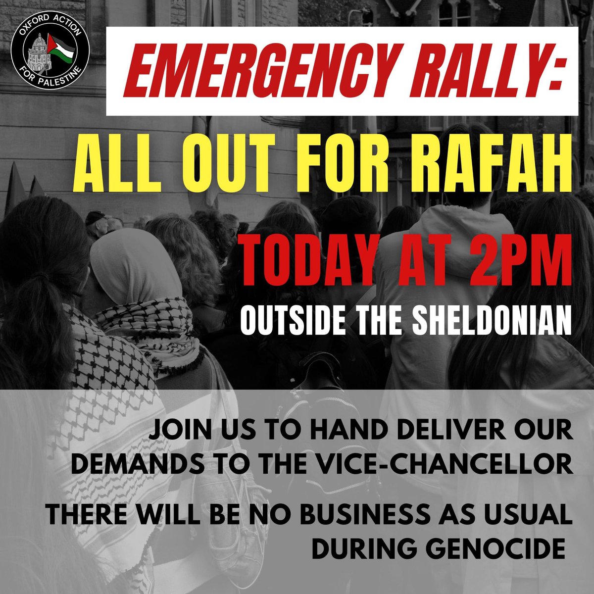 Oxford Action for Palestine tweet media