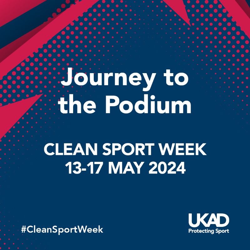 Today marks the start of Clean Sport Week 🗓️ 🏆 This year's theme is 'Journey to the Podium', highlighting the hard work, dedication, and commitment to clean sport. Also tieing into Mental Health Awareness Week, we want to promote looking after your body as well as your mind 💜