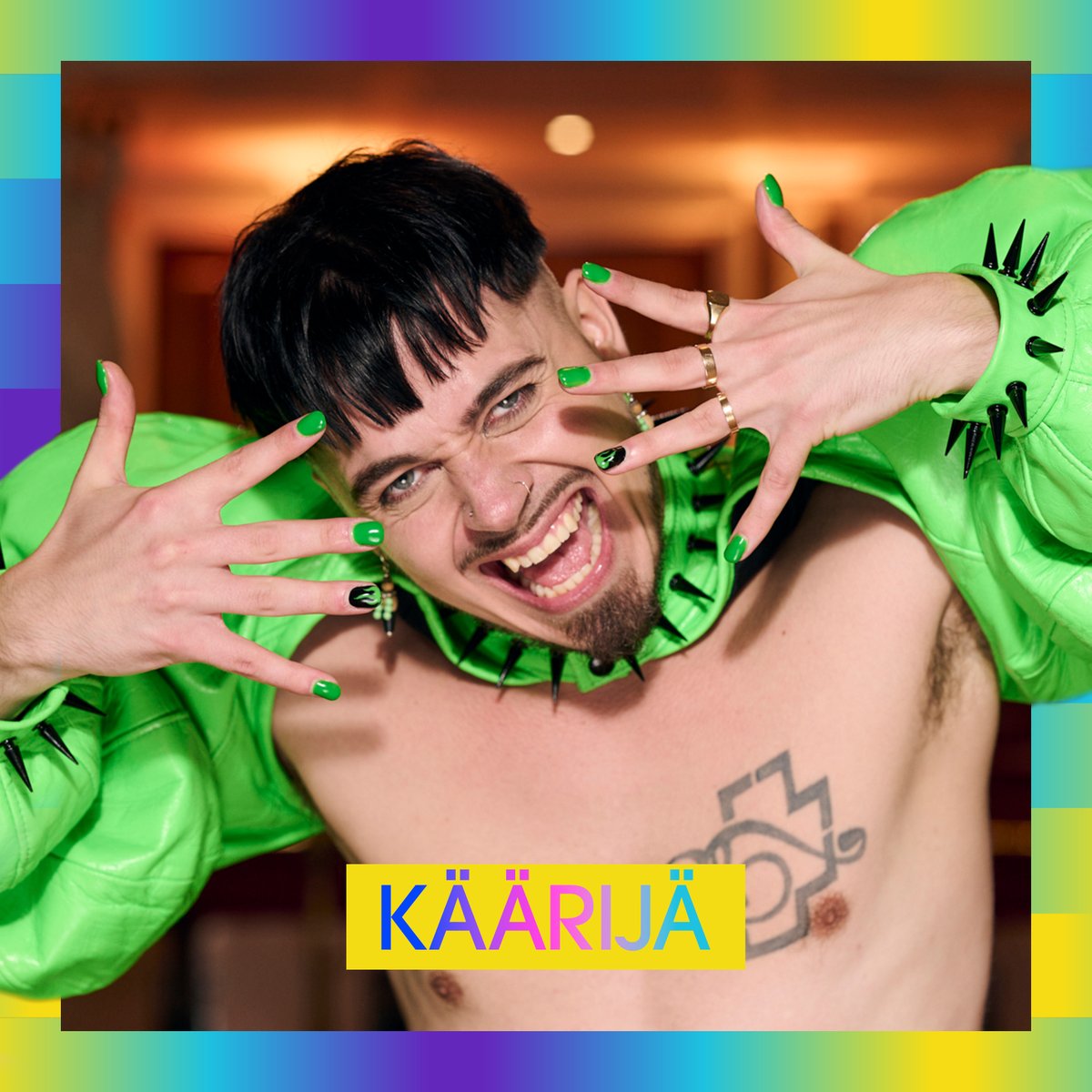 Guess who’s appearing at the Second Semi-Final of Eurovision? It’s crazy! It’s party! It’s Käärijä!