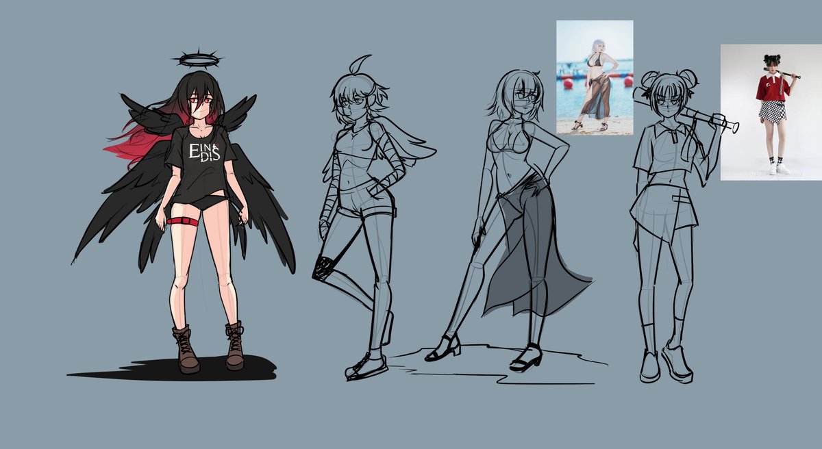 อัพสกิลหน่อยยย
รู้สึกตัวเองวาดหัวโตจังล่ะ 🥹