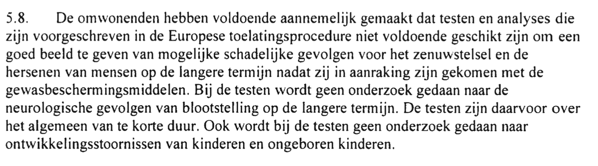 Nieuws: Rechtbank Limburg geeft omwonenden gelijk. Lelieteler krijgt spuitverbod omdat er “reële kans op gezondheidsschade” is. Dit is weer een bom onder het  toelatingsbeleid. Want de boer gebruikt pesticiden die zijn toegelaten door @ctgb. Meer @zembla en ik zit zo @denieuwsbv