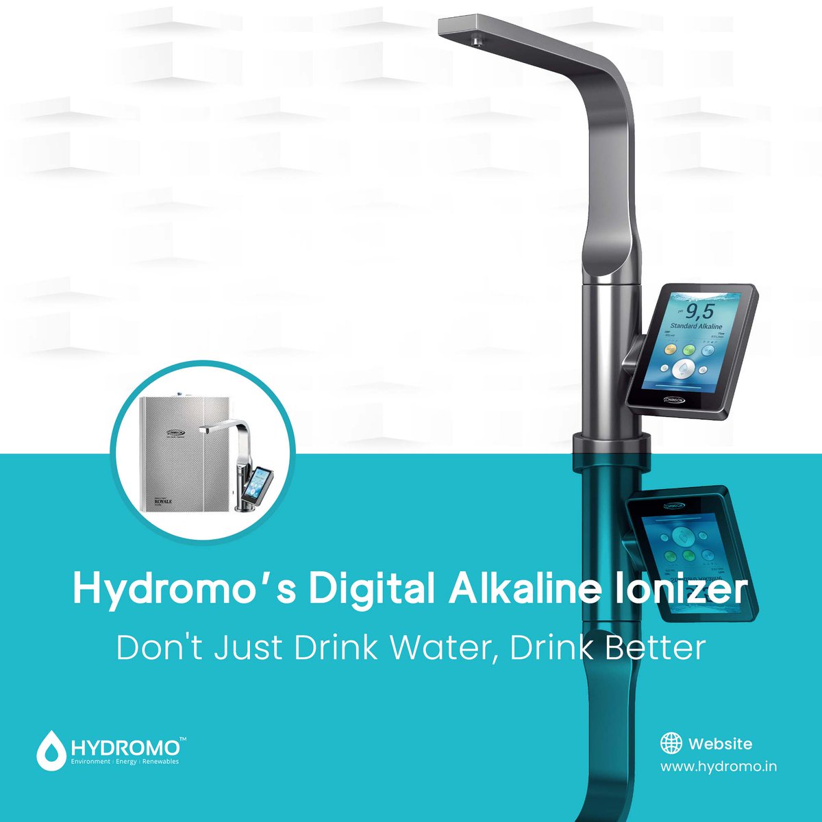 Upgrade your hydration with Hydromo’s Digital Alkaline Ionizer!
.Balanced pH Levels: Enjoy potentially antioxidant-rich, alkaline water.

Contact us at 079952 01717
Website:- hydromo.in/digital-alkali…

#Hydromo #alkalinewater #alkalineionizer #ionizedwater #ionizedalkalinewater