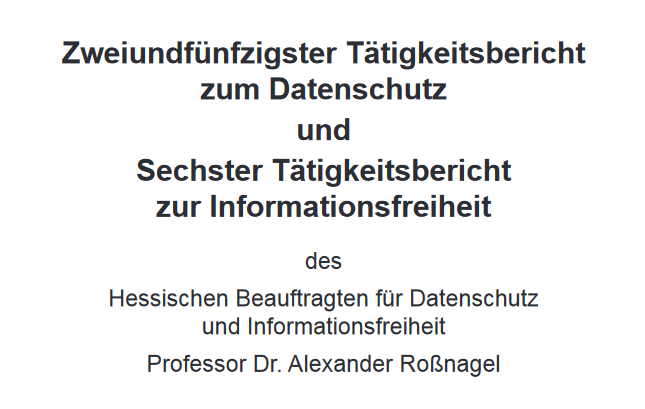 📄 #Datenschutz-aufsicht Hessen: Tätigkeitsbericht für das Jahr 2023 veröffentlicht! - datenschutz.hessen.de/sites/datensch….