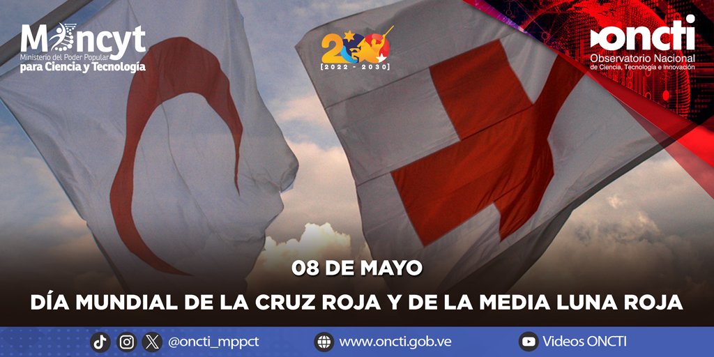 ⛑️¡Feliz Día de la Cruz Roja y la Media Luna Roja!, creada en 1863 para auxiliar a los heridos de guerra en campos de batalla. Hoy, con más de 191 sociedades nacionales, ofrece asistencia, sin discriminación, a las personas más vulnerables. #NadieDetieneAlPuebloValiente