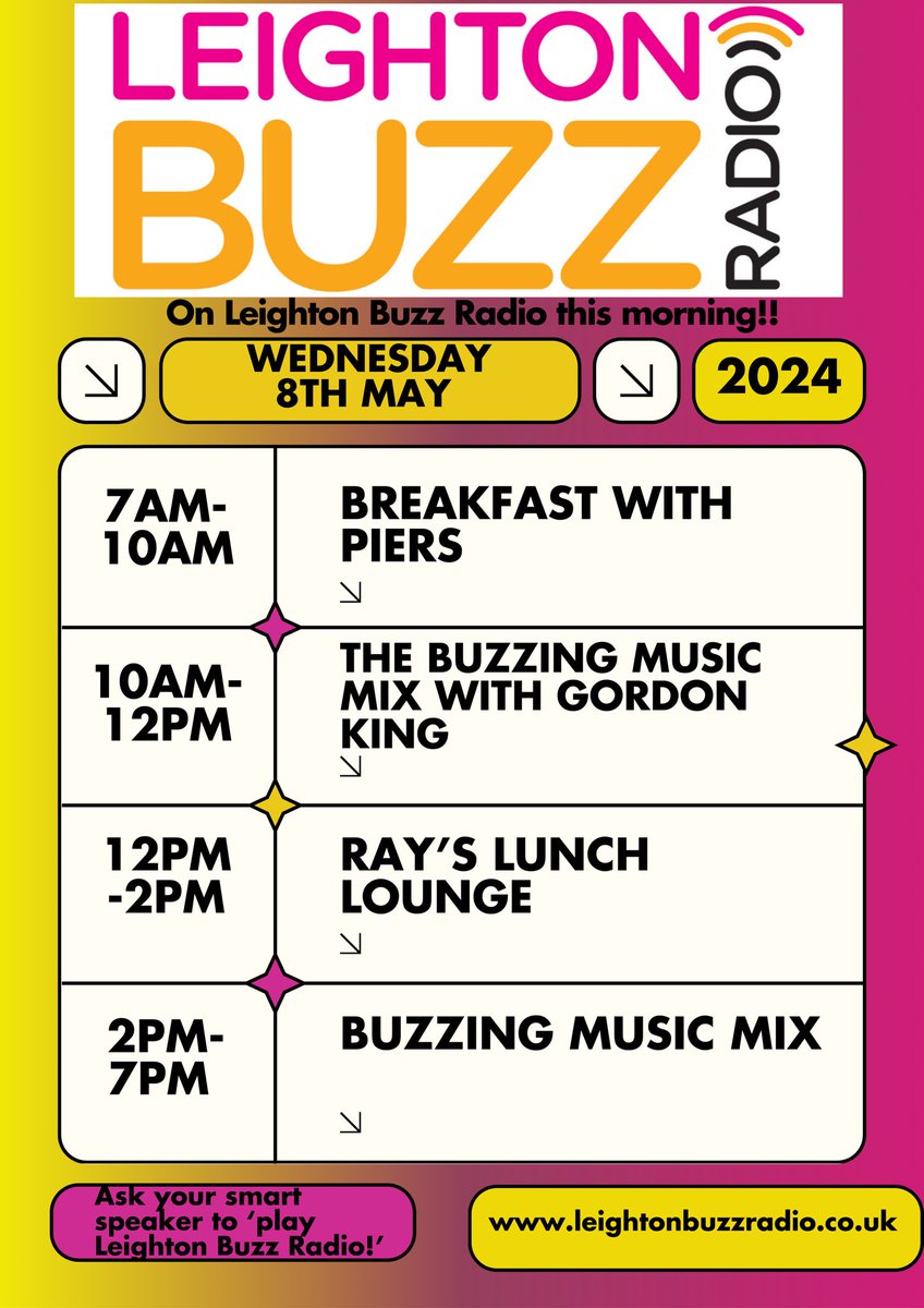 Have you been enjoying the music and chat on Leighton Buzz Radio today? Well there's more to come through the day! #LeightonBuzzard #Bedfordshire #Radio