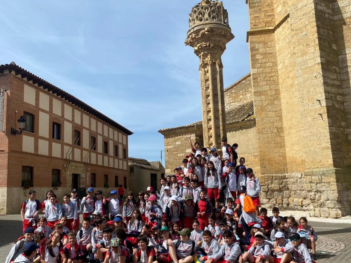5º de Primaria comenzando el Camino De Santiago en Boadilla del Camino
#SanAgustín_VA