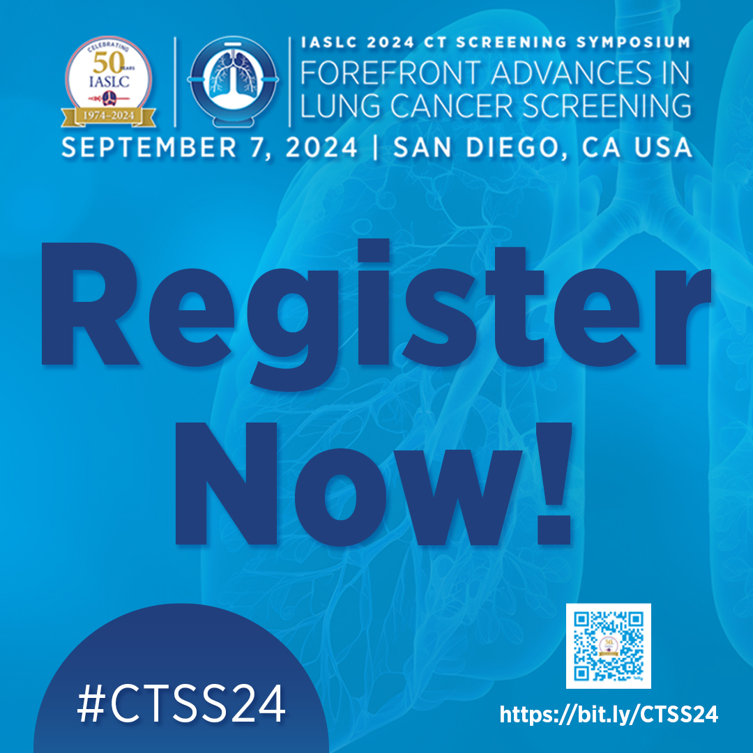 Register for the @IASLC 2024 CT Screening Symposium at #WCLC24 on September 7 in San Diego, CA. For updates to the current standards and a discussion of future directions in lung cancer screening - register here: bit.ly/CTSS24 [bit.ly] #CTSS24 #LCSM