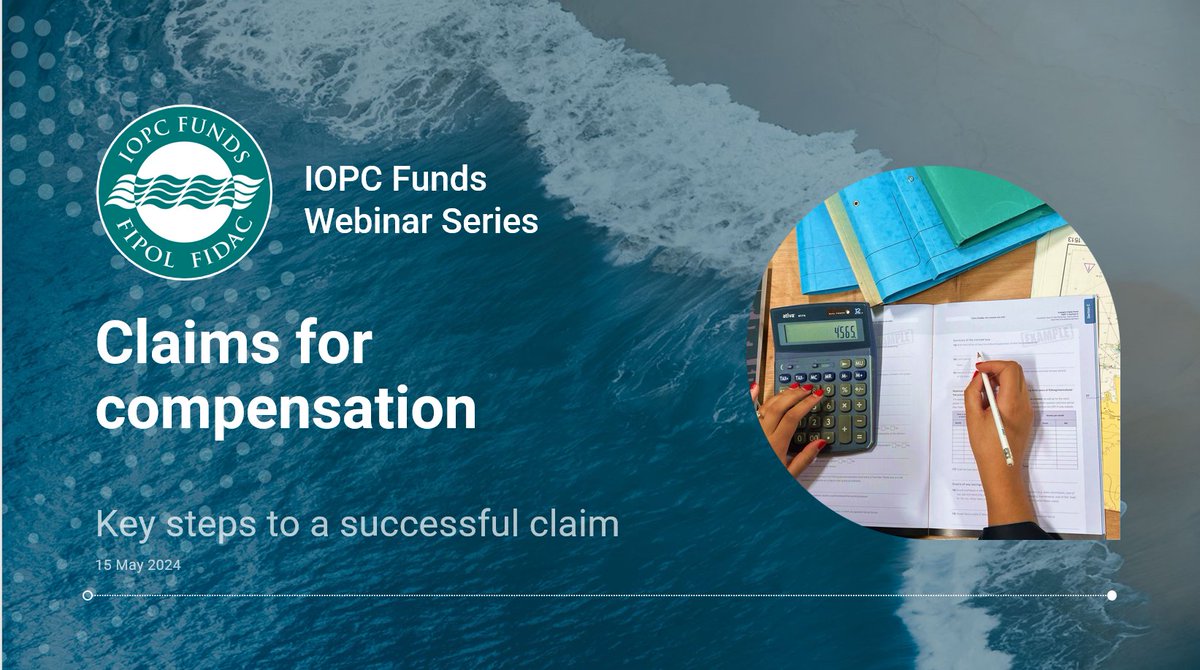 The next IOPC Funds webinar entitled “Key Steps to a Successful Claim” takes place next Wednesday! This session will provide an overview of the claims process in the event of an #oilpollution incident.