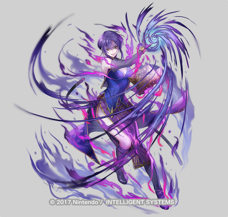 「ファイアーエムブレムヒーローズ「闇に舞う蒼鴉 ウルスラ」描かせて頂きました!!ど」|п猫Ｒのイラスト