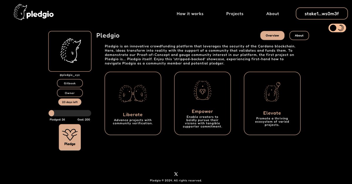 We had a great call with @lennaverse about @pledgio_xyz yesterday. They're working on a fantastic alternative Funding Model for Startups on Cardano. Highly recommend checking it out and participating in the first Pledge to help the project take off: pledgio.xyz/pledgio