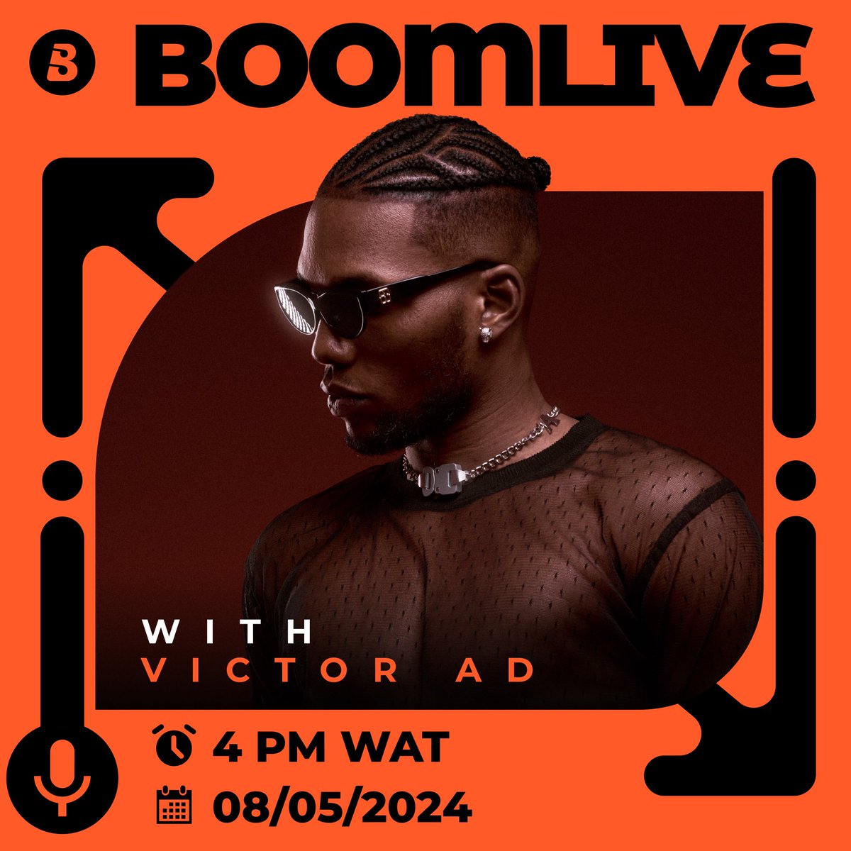 BoomplayNigeria's tweet photo. In a few hours, we will be chilling with the one & only @victor_adere on #BoomLive to discuss his #RealnessOverHype album!π₯π€©
Set your reminder, 4 PM today! β°
Join in using this link! β‘οΈ https://t.co/Yzv8irWfKF https://t.co/oz7KQhHwCy