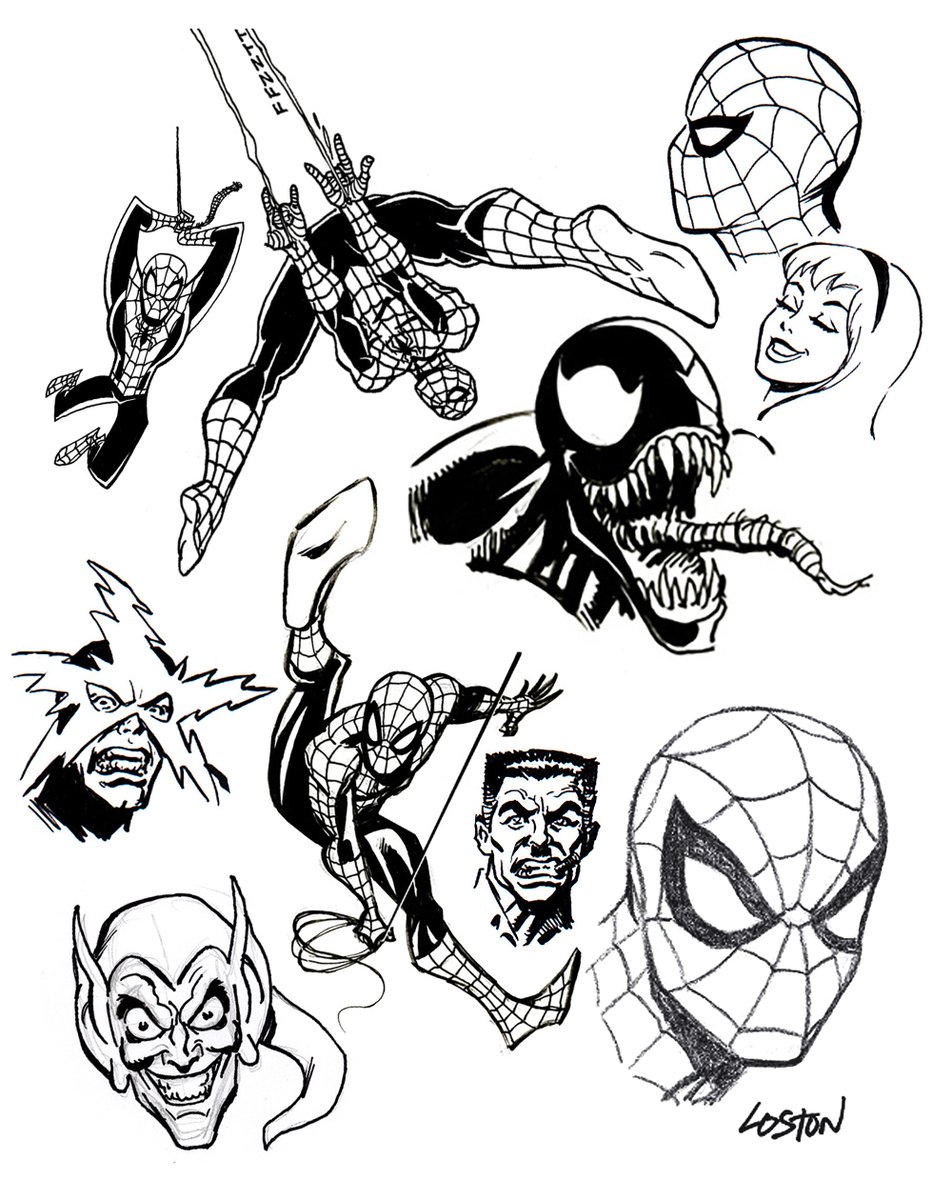 #SpiderMan #AmazingSpiderMan #Romita #Ditko Various Spider-Man related sketches.