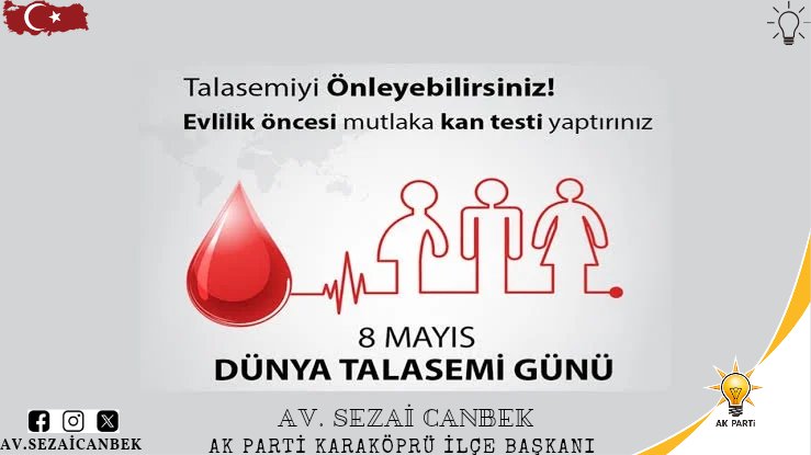 Talasemi, Halk Arasında Bilinen Adıyla 'Akdeniz Anemisi' Önlenebilir Bir Hastalıktır. Ülkemizde En Sık Rastlanan Genetik Kan Hastalıklarından Biridir. Uygun Tedavi İle Talasemi Hastalarının Yaşam Kalitesi Arttırılabilir. @RTErdogan @erkankandemir @bybekirbozdag @adelioglu63