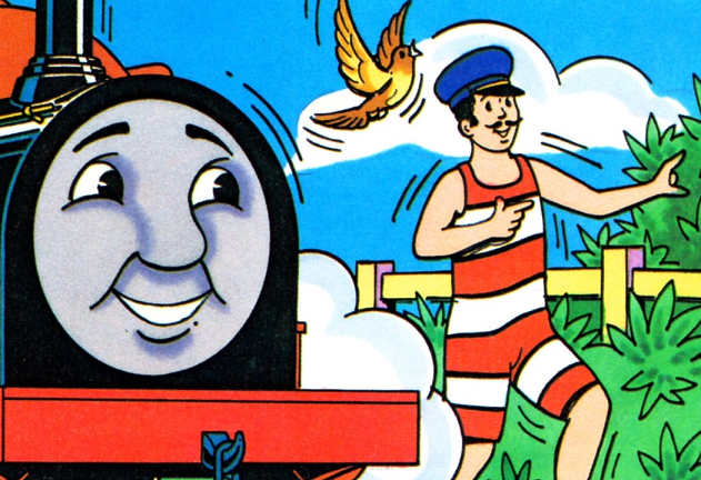 In the magazine story On the Pier, Sidney is drawn with Duke's face.