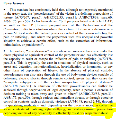 Why so-called ' gangstalking ' fits under the definition of torture #gangstalking #zersetzung