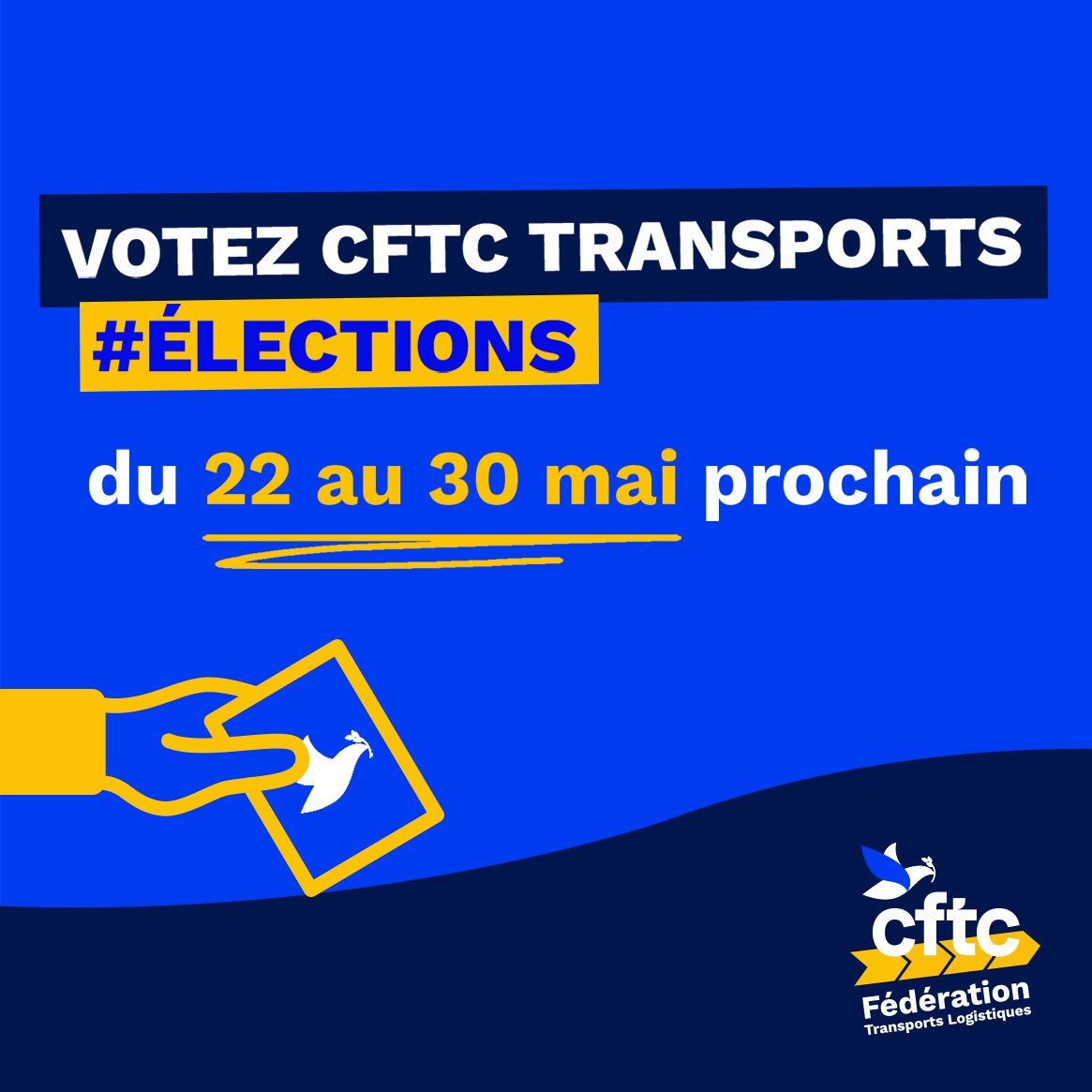 Vous le demandez, nous portons votre voix auprès des plateformes #VTC : préciser le nombre de passagers à prendre en charge ou encore mettre en place un supplément bagage à partir de 4 passagers !

🔴 Du 22 au 30 mai prochain, votez #CFTCTransports !