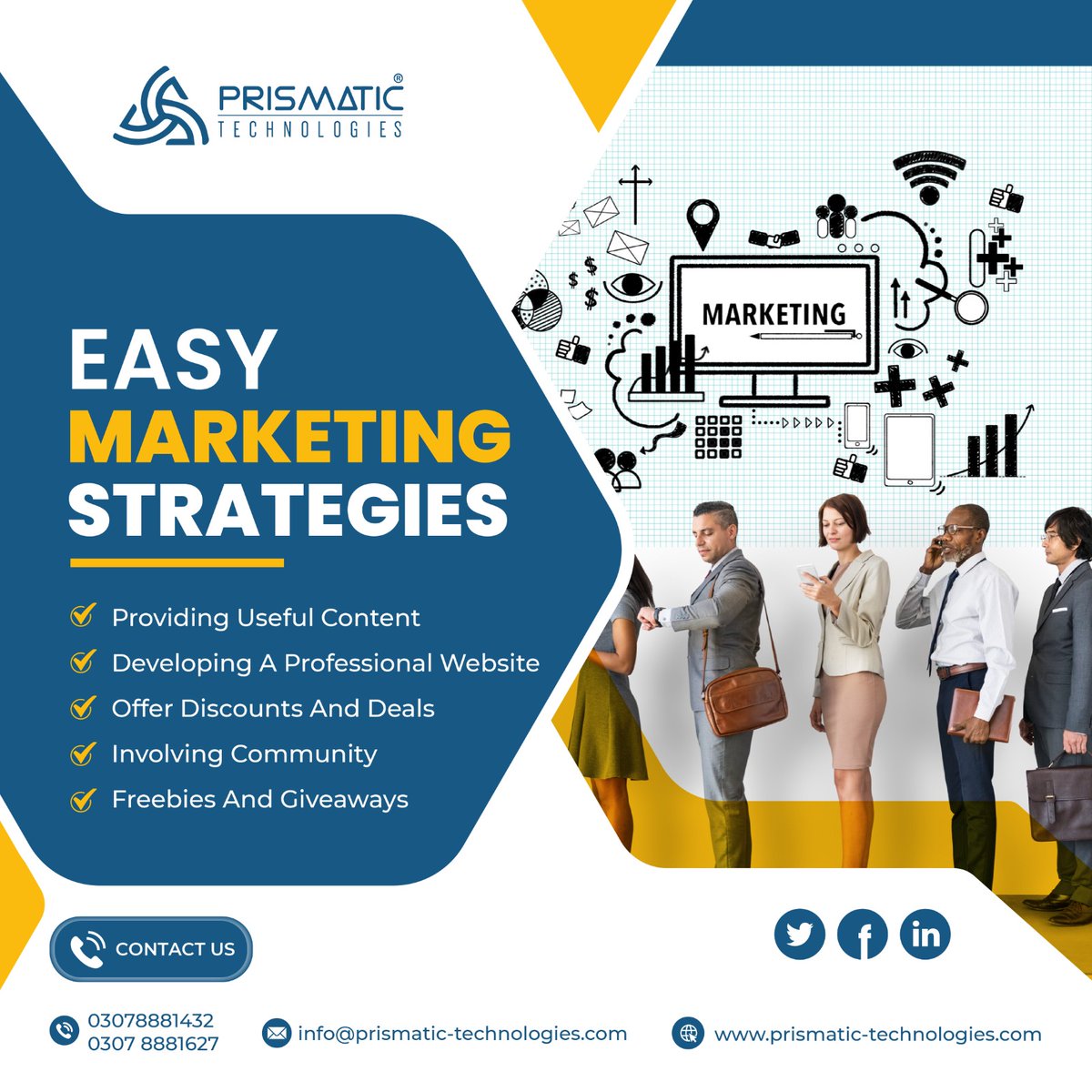 prismatictechn's tweet photo. Transform your marketing game! Valuable content, unbeatable deals, and a thriving community await you. 

Curious about our innovative services? Reach out to us today!

📞 0307-8881432
📞 0307-8881627

#MarketingStrategies #ContentMarketing #DigitalMarketing #BusinessTips https://t.co/5W4J87lvEs