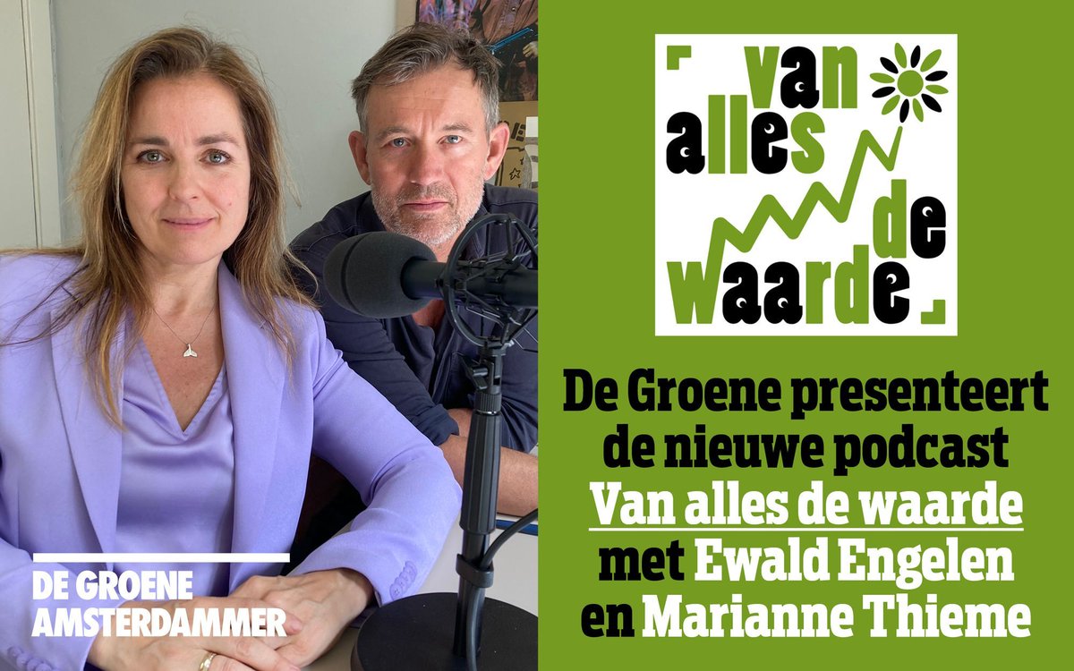 De Groene presenteert de nieuwe podcast 'Van alles de waarde', met @ewaldeng en @mariannethieme. Over dat wat zich niet laat meten. Maar wat des te meer van waarde is. Luister nu 👉 buff.ly/3QyCkD0