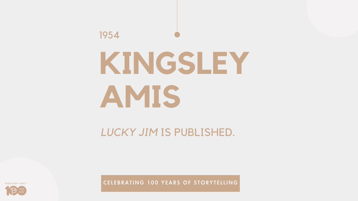 We’re celebrating one hundred years of history. #PFD100 #1950s #KingsleyAmis