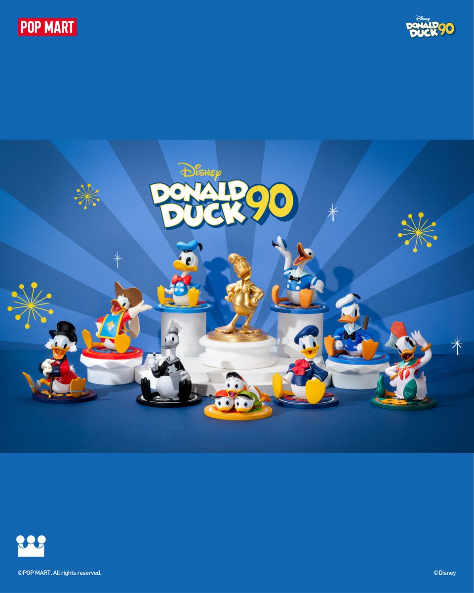 Let's celebrate the 90th anniversary of Donald Duck together! As one of the most classic Disney cartoons who has brought tons of joy to us. It's time to re-discover the intriguing stories behind the cuties! Disney Donald Duck 90th Anniversary Series Release dat: 2024/5/10