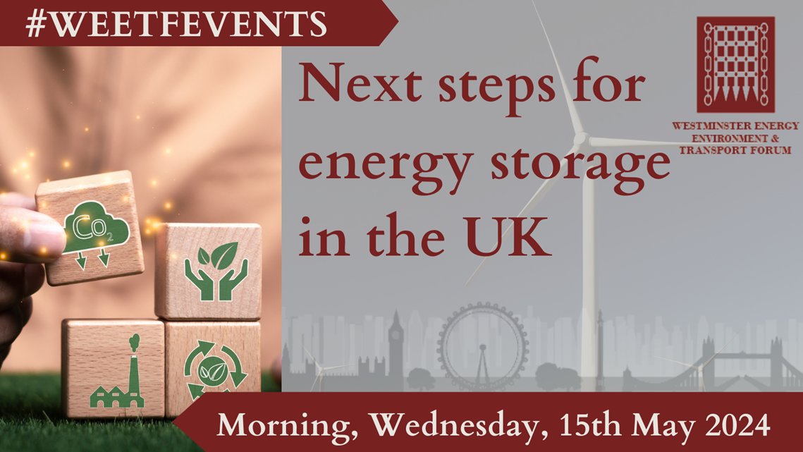 Are you interested in the Next steps for energy storage in the UK? Join #WEETEVENTS on the, 15th of May 2024 to discuss this with speakers including @energygovuk, @BurgesSalmon, @NERA_Economics! Conference information: westminsterforumprojects.co.uk/conference/Ene… #energystorage #batterystrategy