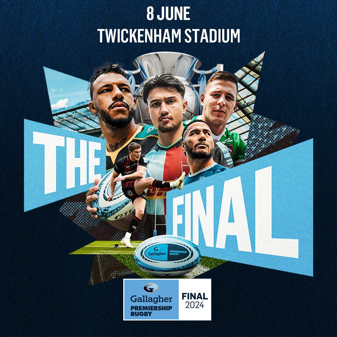 ⌛️ Not long to go... See the Champions crowned this summer at the #GallagherPremFinal 🏆 With just one month to go, we're edging closer to the thrilling climax at Twickenham 🥳 Tickets: bit.ly/3Wyur4q Hospitality: bit.ly/3MmiEjC
