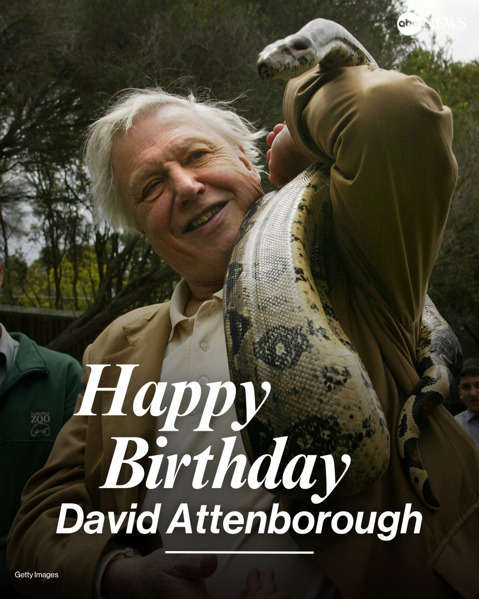 HAPPY BIRTHDAY: Naturalist Sir David Attenborough is 98 today. trib.al/Iz1FBvr