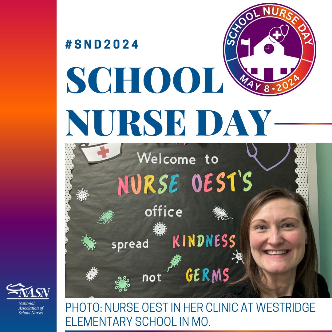 It’s National School Nurse Day. #SchoolNurses care for the entire school population, especially the most vulnerable, playing an essential role in keeping all students in school, healthy, safe, and ready to learn. #SND2024 schoolnurseday.org @WestridgeElem #studenthealth