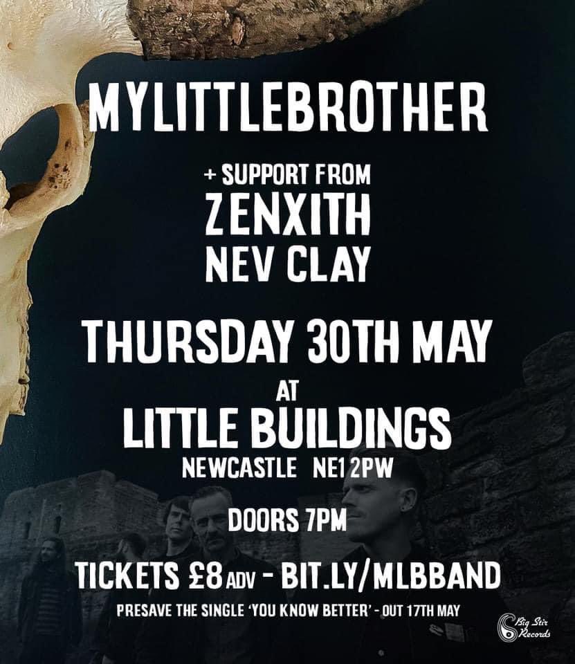Last time I played Newcastle was over twenty years ago supporting The Wedding Present. Hopefully the stage won’t collapse this time! Tickets are limited for this one as it’s an intimate show at a small venue. Be quick! linktr.ee/mylittlebrother