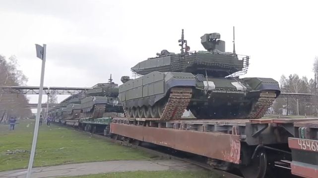On May 6, Uralvagonzavod sent a trainload of T-90M Proryv tanks to the Russian Army in the SMO zone.