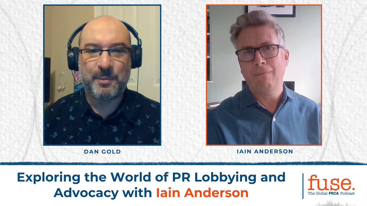 🆕Episode! 

Join Co-host <a href="/Dangoldmedia/">🟠 Dan Gold MPRCA 🟠</a> in a captivating discussion with <a href="/iain_w_anderson/">Iain Anderson</a>, Co-Founder &amp; Executive Chairman of <a href="/CiceroGlobal/">H/Advisors Cicero</a>, on the latest episode of Fuse, the global podcast for PRCA. 

Listen now!

📺 ow.ly/KJw650Ryfiq
🎙 ow.ly/xnL550Ryfip