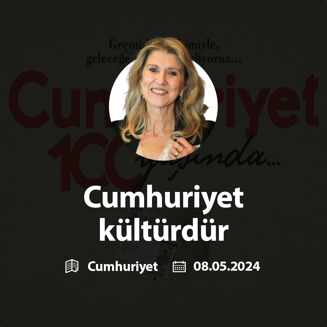 Yeni Yazım: Cumhuriyet Kültürdür Okumak için; bit.ly/3wqoSdt