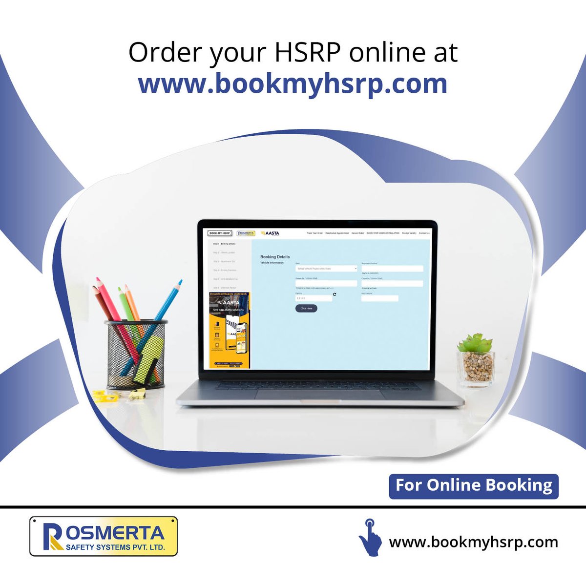 Click now to order your HSRP online and enjoy the benefits of a more secure vehicle. It's a simple step towards safeguarding your ride and giving yourself peace of mind whenever you hit the road.

#highsecuritynumberplates #bookonline