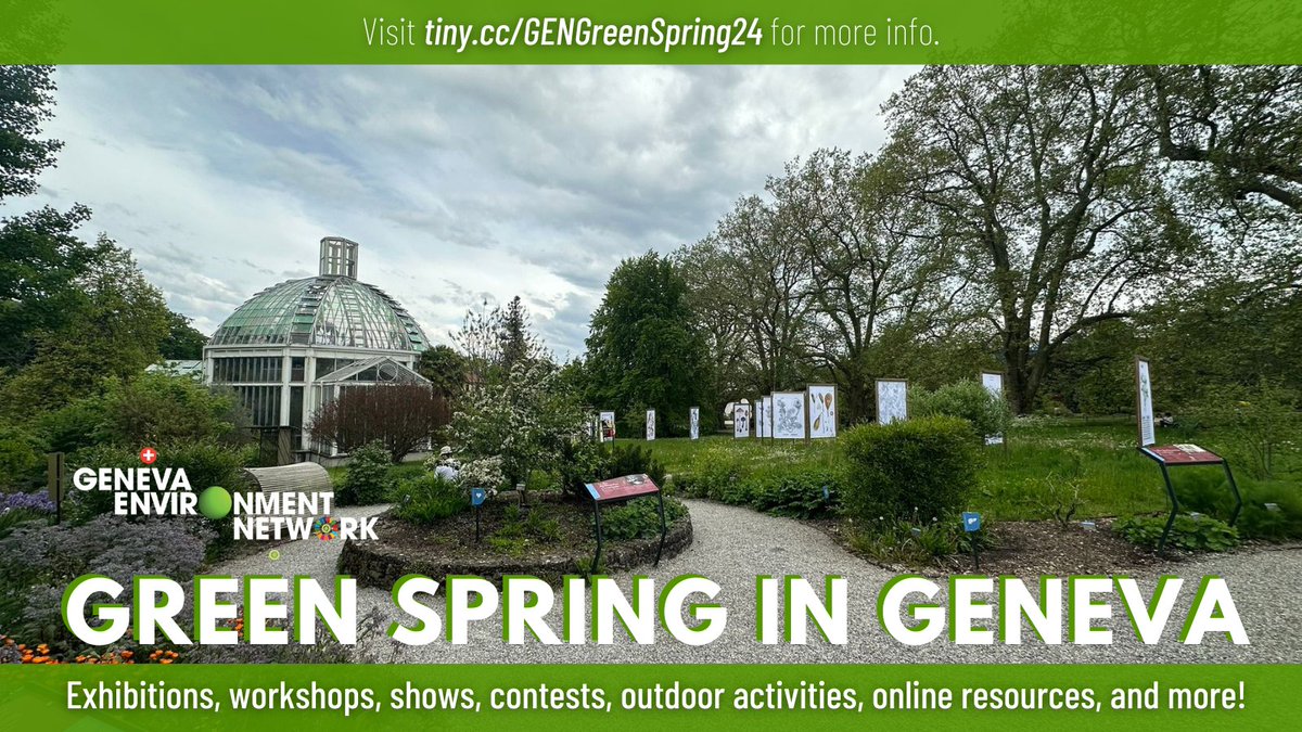 🌷#Spring is still in the air! The upcoming long weekend for some is an opportunity to enjoy a #GreenSpring in #GENeva. With many activities to connect with #nature, find events, resources, and suggestions on our website ▶️ tiny.cc/GENGreenSpring…