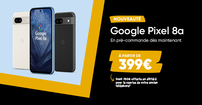 #NouveautéFnac ☎️ Précommandez dès maintenant le Google Pixel 8a à partir de 399€, avec 150€ offerts en différé pour la reprise de votre ancien téléphone. 🤩
👉 lc.cx/FlW8Sr