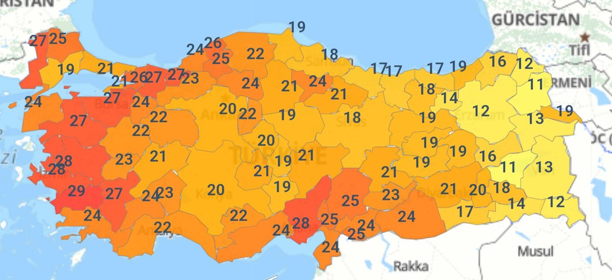 Bugün bazı şehirlerde Afrikamsı bir hava var. Ilık, sakin yer yer sıcak... Cuma ve cumartesi Balkanlar devreye girmek istiyor.