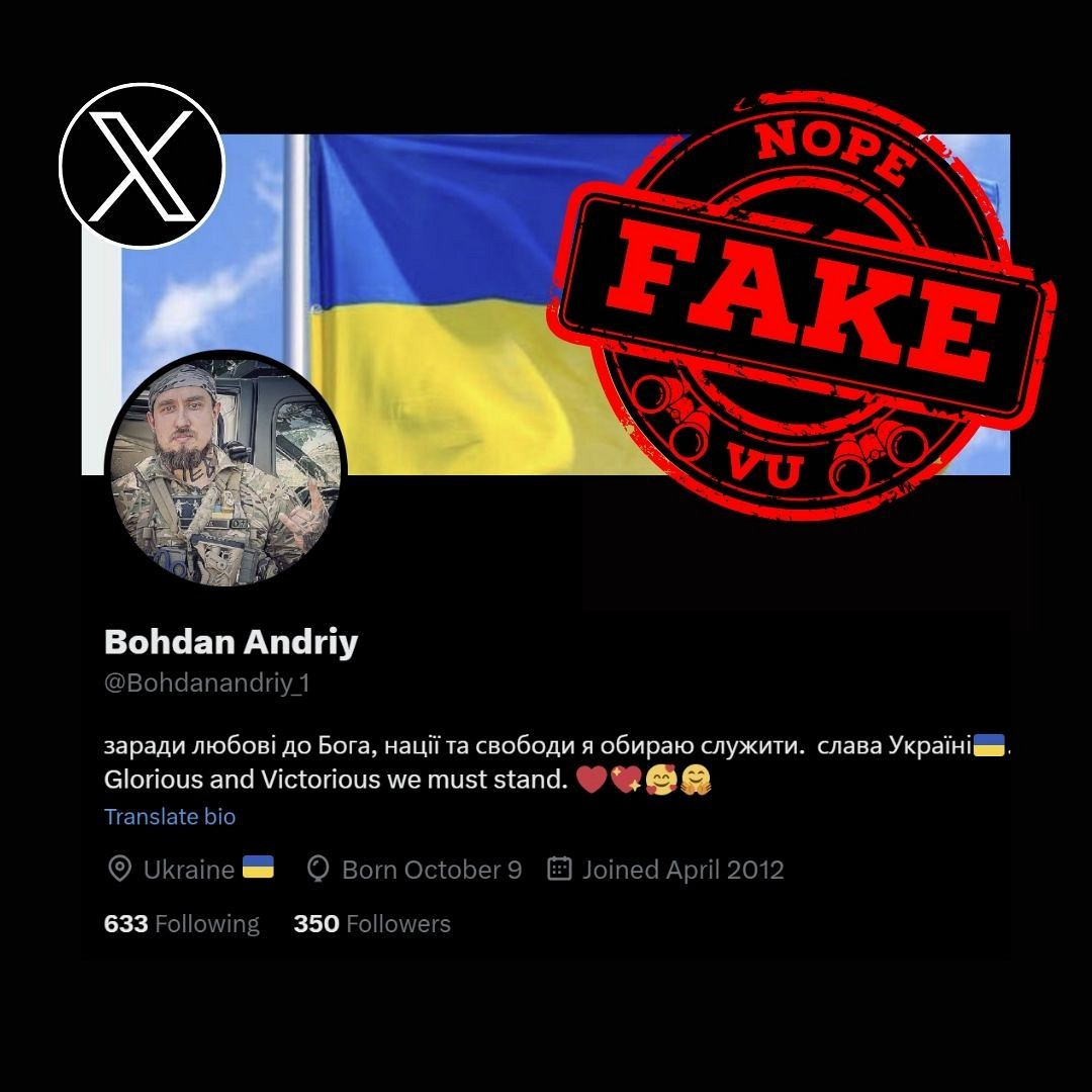 #vu #scamalert #xscam ❌FAKE SOLDIER: Bohdan Andriy aka Bohdanandriy_1 twitter.com/Bohdanandriy_1 ID link: twitter.com/i/user/5459405… ID: 545940566 ⚠️IMPERSONATES ✅ A REAL SOLDIER @Xsecurity @Support @Safety