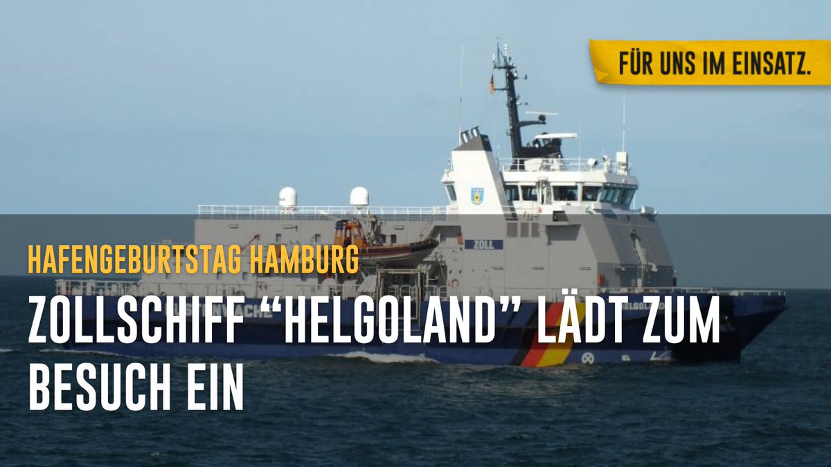 🚢 👮 Tipp zum Wochenende: 🎉 Vom 9. bis 12. Mai finden die Feierlichkeiten zum #Hafengeburtstag in #Hamburg statt. 🚢 Zum Hafengeburtstag laden wir zum #OpenShip auf unserem Zollschiff 'Helgoland' ein. #Landungsbrücken Freitag 10-17 Uhr Samstag 10-18 Uhr Sonntag 10-14 Uhr