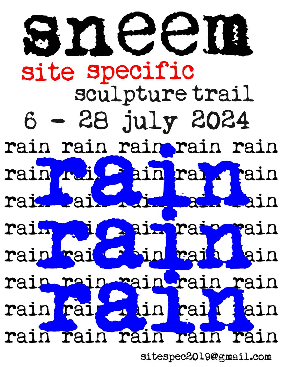 Call Out for Submissions to the Sneem Site Specific Sculpture Trail along the River Walk. The theme this year is 'Rain' & can be interpreted whichever way the practitioner would like. Deadline: Contact Roland Hunter on 085 7700538 / sitespec2019@gmail.com by 6th July
