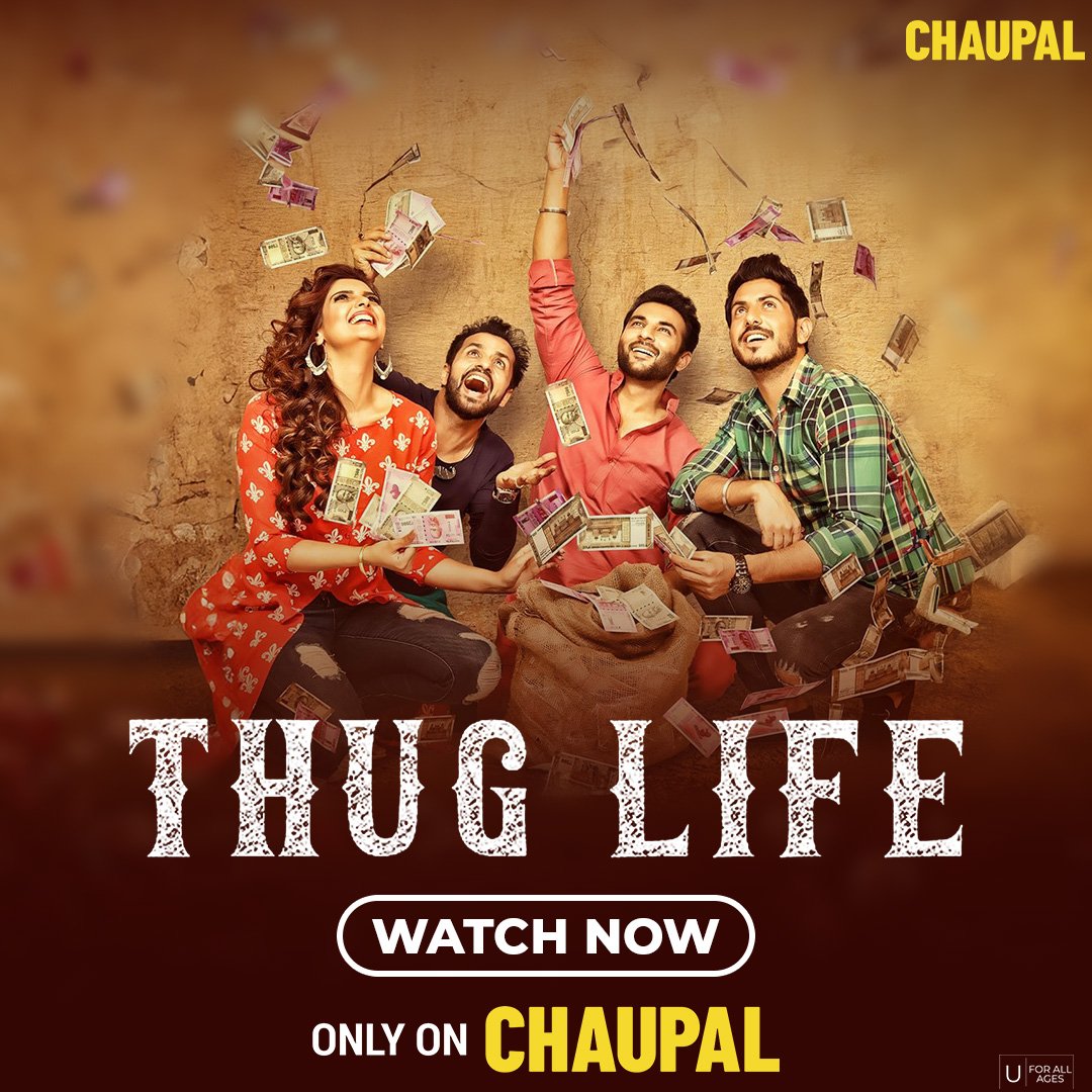 Punjabi film #ThugLife (2017) now streaming on @ChaupalApp. #MukeshVohra #HarishVerma @jassbajwa_ @anmol_karamjit #RajivThakur @ihanaofficial #YograjSingh #AnitaDevgan #HobbyDhaliwal #RanaJungBahadur @vrajeshhirjee #HardeepGill