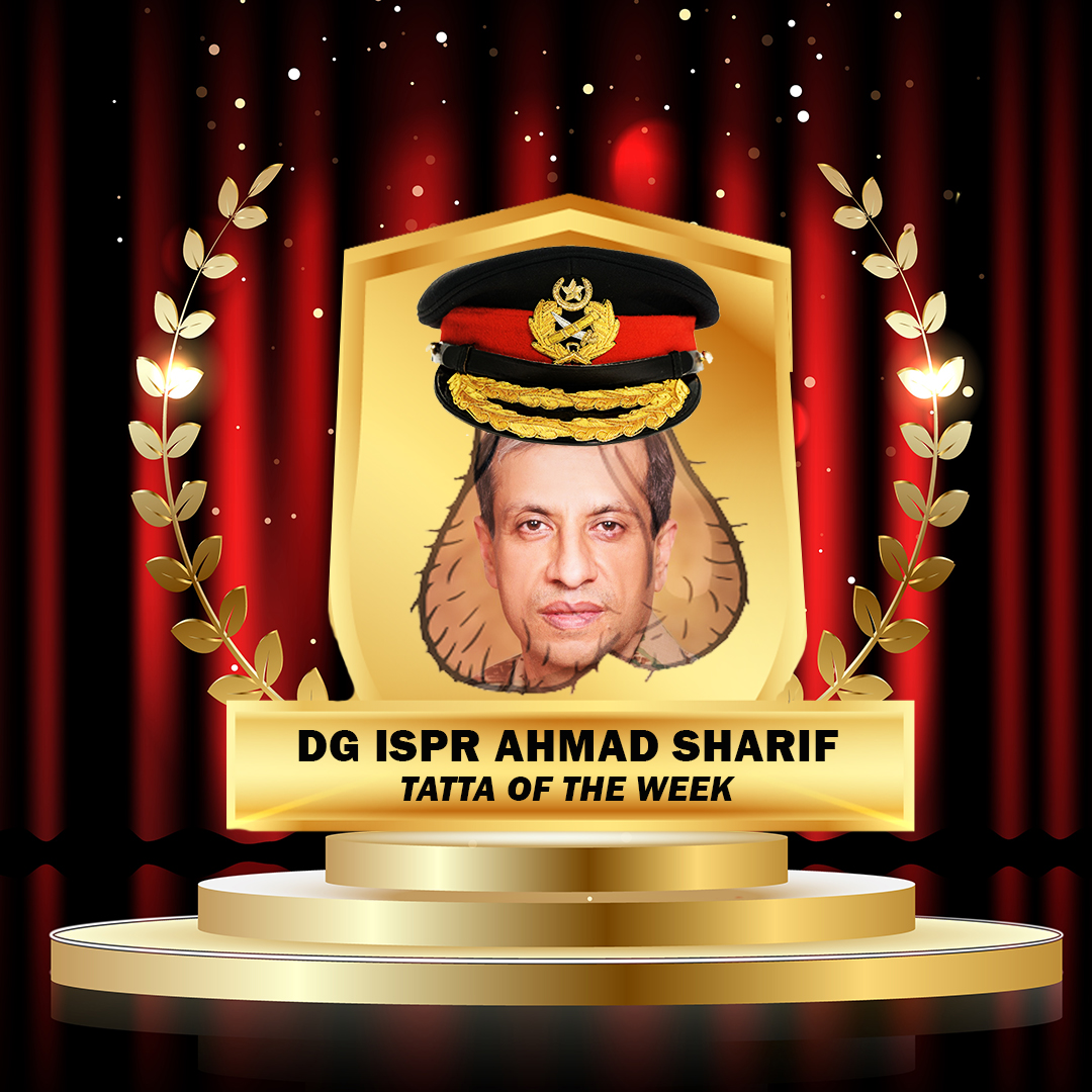 Face like choosi hui ganderi, speaking skills of a sign monkey, crap content. But to keep getting paid he bravely made a fool out of himself in front of entire country. @OfficialDGISPR is my Tatta of the Week ❤️ #TOTW #DGISPR