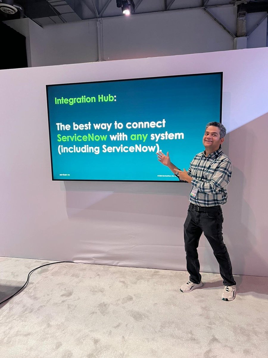 Integration Hub is the best way to connect ServiceNow with any system.

I am presenting multiple sessions that are focused on Spoke Generation, Generative AI and Enterprise Security for modern system integration solutions.

Drop-in one of our sessions, or connect via the