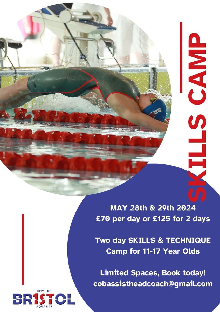 Our May half term Skills Camp is now live! Book now to secure your space! For more information and how to book, follow the link below: uk.gomotionapp.com/team/reczzcba/… #fun #skills #fastswimming #racestarts #turns #stroketechnique #videoanalysis