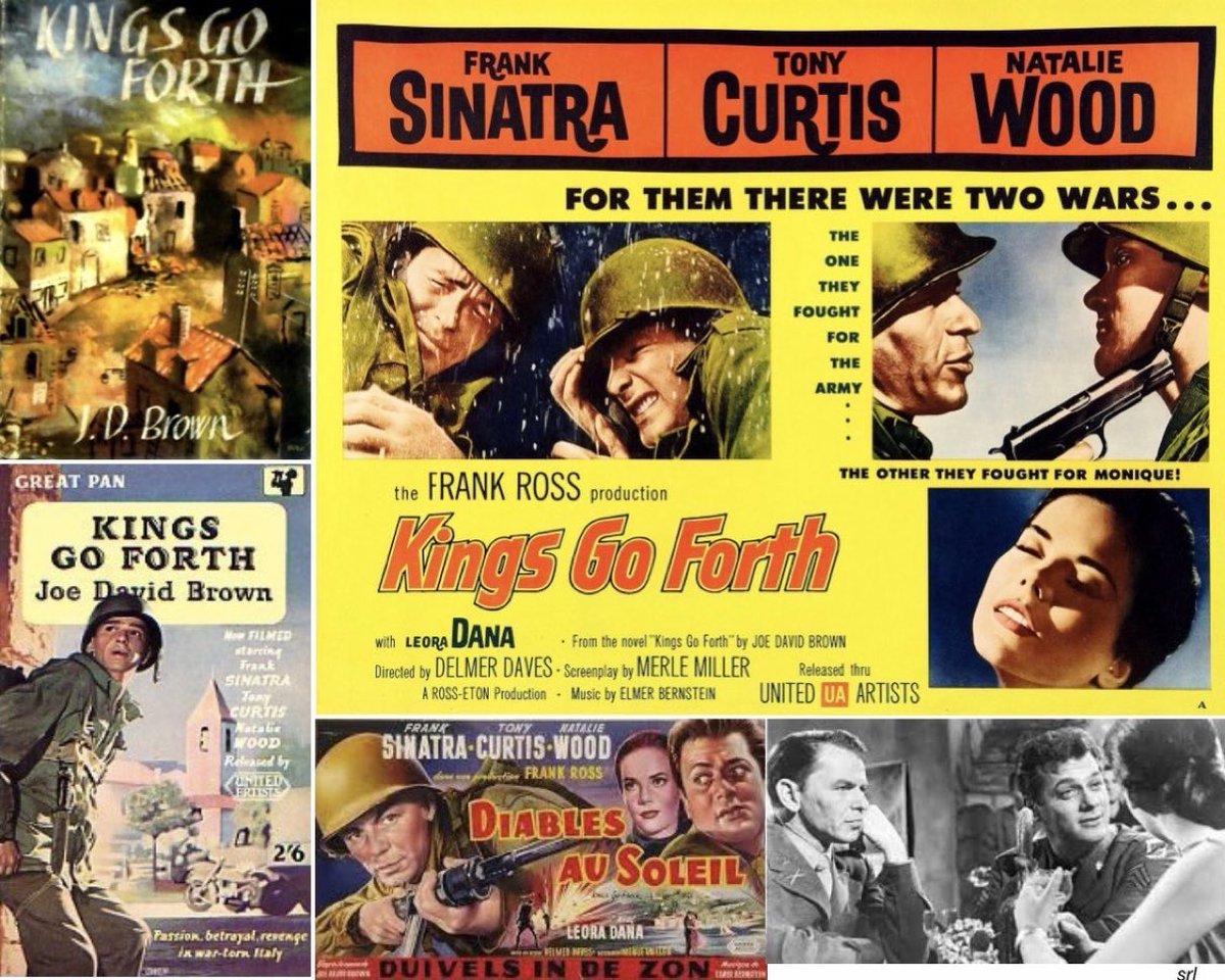 12:45pm TODAY on @TalkingPicsTV 

The 1958 #War #Romance #Drama film🎥 “Kings Go Forth” directed by #DelmerDaves & written by #MerleMiller

Based on #JoeDavidBrown’s 1956 novel📖
 
🌟#FrankSinatra #TonyCurtis #NatalieWood #LeoraDana #KarlSwenson #AnnCodee