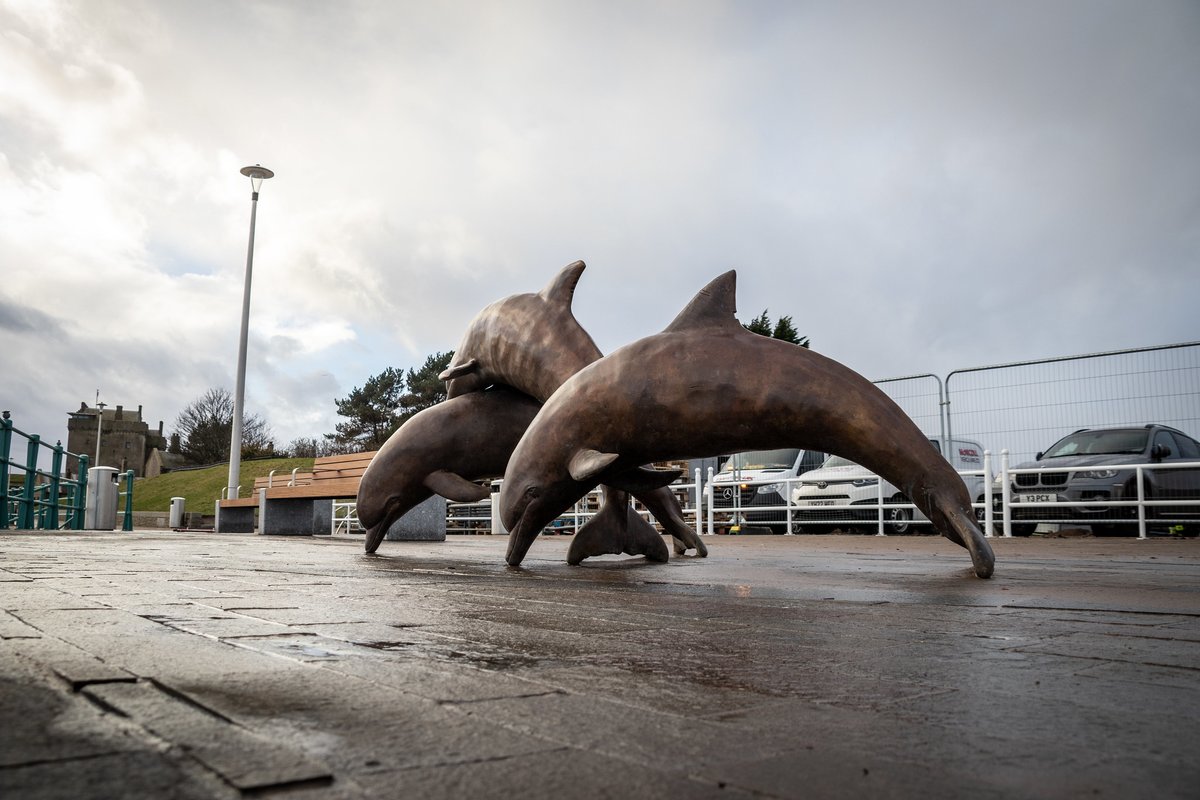 It’s #WhaleArtWednesday! 🐬 This sculpture in Dundee shows a trio of bottlenose dolphins that can be seen in the local waters and was inspired by the research findings of @_SMRU_! Do you know of other public artwork inspired by #cetaceans? Let us know! (📷 Dundee City Council)