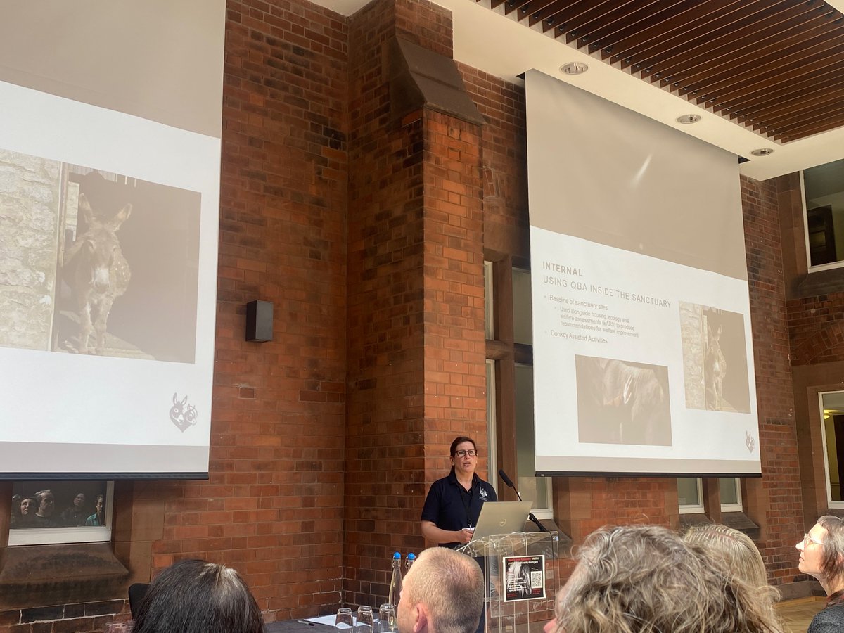 Tamzin Furtado (@tamzinfurtado) on Twitter photo Amazing hearing the extent of qualitative behaviour assessment used at <a href="/DonkeySanctuary/">The Donkey Sanctuary</a> to monitor and optimise donkey happiness - by Jo Hockenhull <a href="/AnimalWelfareRN/">Animal Welfare Research Network (AWRN)</a> #awrn2024 Amazing hearing the extent of qualitative behaviour assessment used at <a href="/DonkeySanctuary/">The Donkey Sanctuary</a> to monitor and optimise donkey happiness - by Jo Hockenhull <a href="/AnimalWelfareRN/">Animal Welfare Research Network (AWRN)</a> #awrn2024
