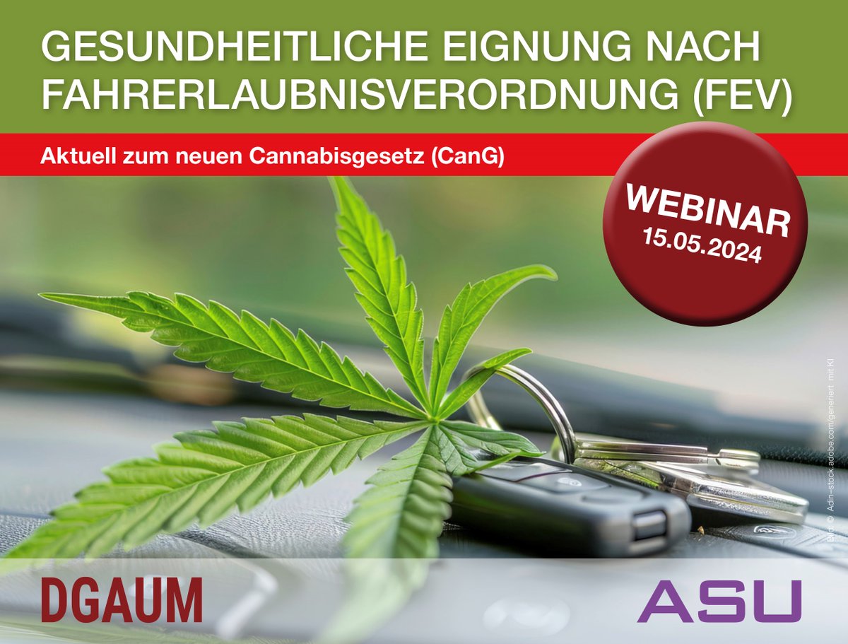 Zeitschrift_ASU's tweet photo. Zum #Webinar am "#Fahrerlaubnisverordnung (FeV)" am 15. Mai, 17:00 Uhr erfahren Sie alles zur 15. Änderung der #FeV und deren Auswirkungen: Umgang mit Befunden, #Fahreignung bei psychischen Erkrankungen sowie Fahreignung unter #Cannabis. Jetzt anmelden: https://t.co/z8UwbzGpn5 https://t.co/Zsr5knm23o
