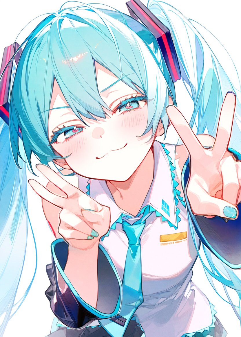 #初音ミク　ぴーすぴーす