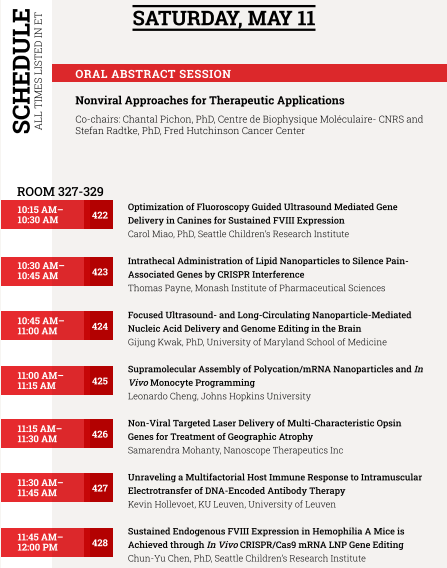 🇺🇸 The annual <a href="/ASGCTherapy/">ASGCT</a> meeting is in full swing and #Yscript coordinator <a href="/chantal_pichon/">Pichon Chantal</a> brings her expertise to the conference in Baltimore.

On 11 May, she will co-chair a session on “Nonviral Approaches for Therapeutic Applications”.

👉 annualmeeting.asgct.org

#ASGCT2024